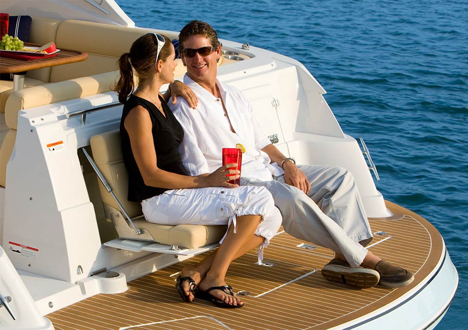 Featured Austeek synthetic decking project on a yacht